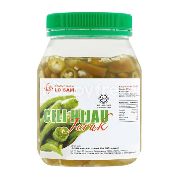 Pickled Green Chili / Cili Hijau Jeruk 320gm