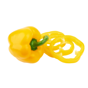 Fresh Cut Yellow Capsicum | Pepper Bulat Kuning