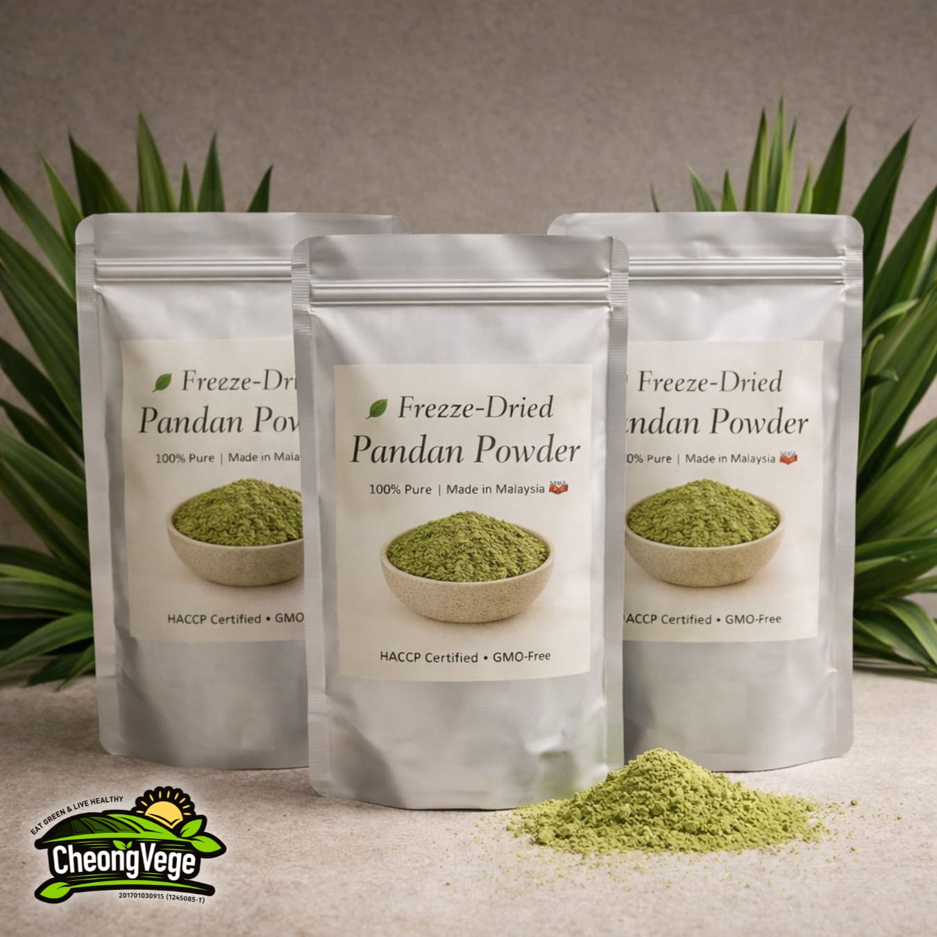 Freeze-Dried Pandan Powder 4
