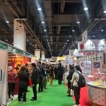 Cheong Vege product sampling station at Mega Halal Bangkok exhibition